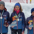Mika Brunner Livia Matzi und Barni Halmagyi mit ihren Auszeichnungen