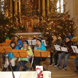 Musiker bei der Messe